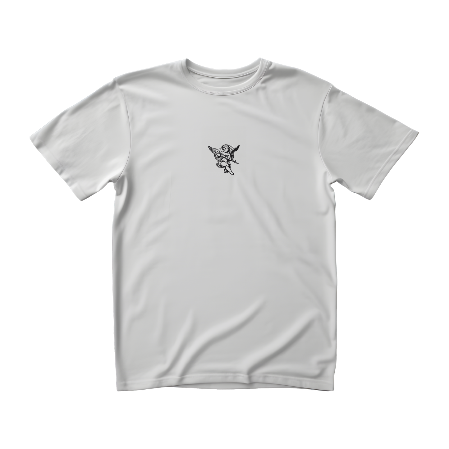 "No Angel Is Pure" Graphic Tee - White