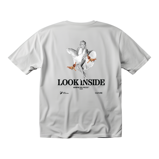 "Look Inside" Graphic Tee - White