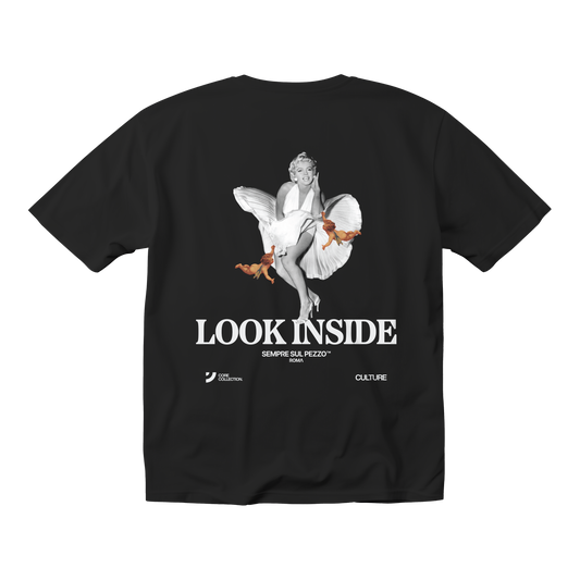 "Look Inside" Graphic Tee - Black
