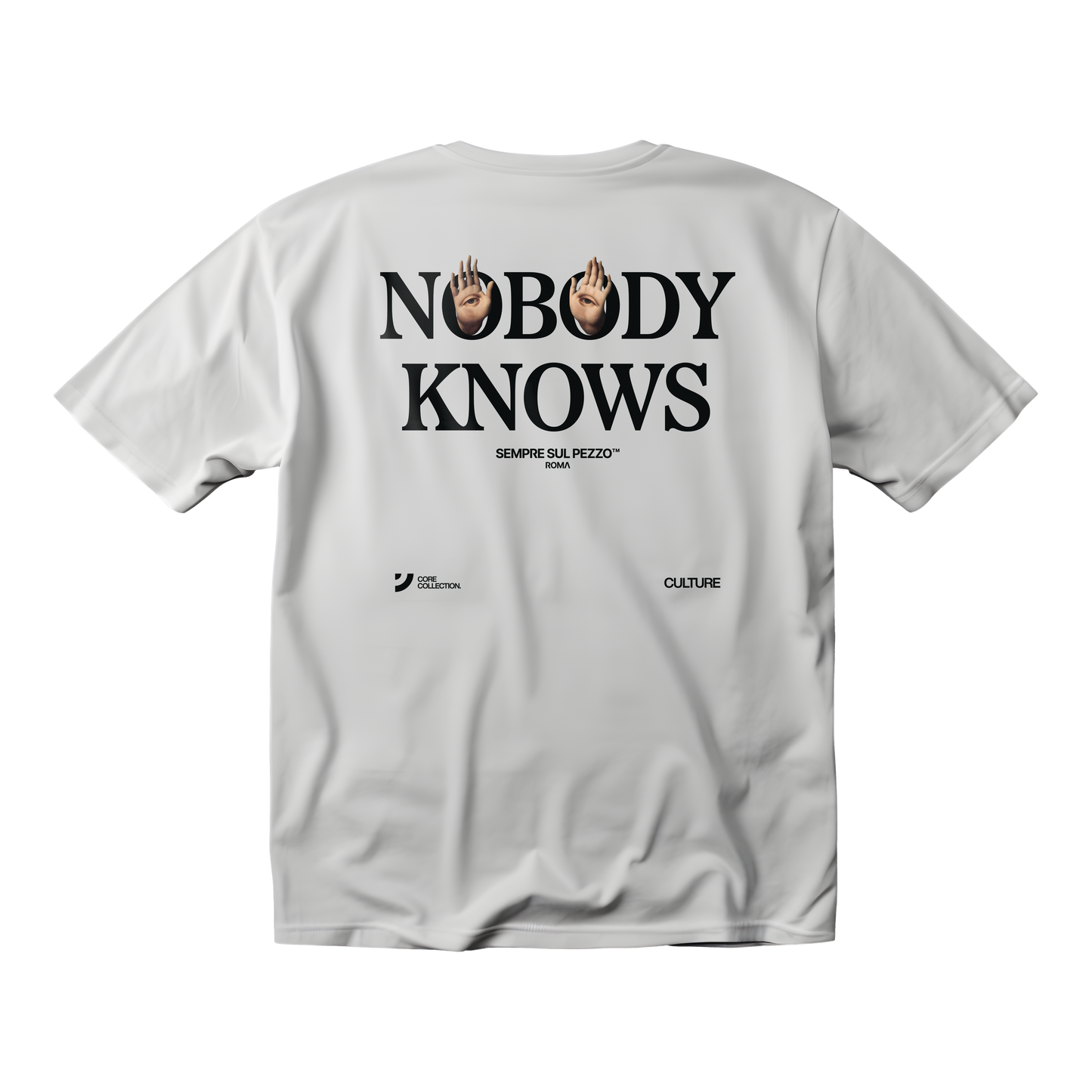 "Nobody Knows" Graphic Tee - White